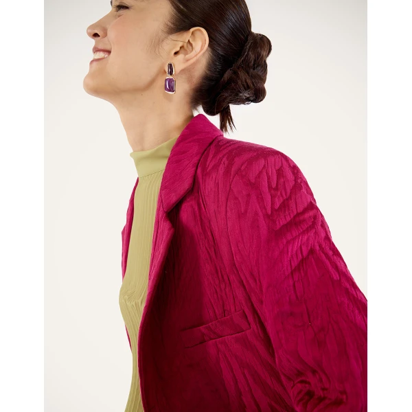 La DoubleJ Luckycharm Jacket in Animalier Raspberry, view 6