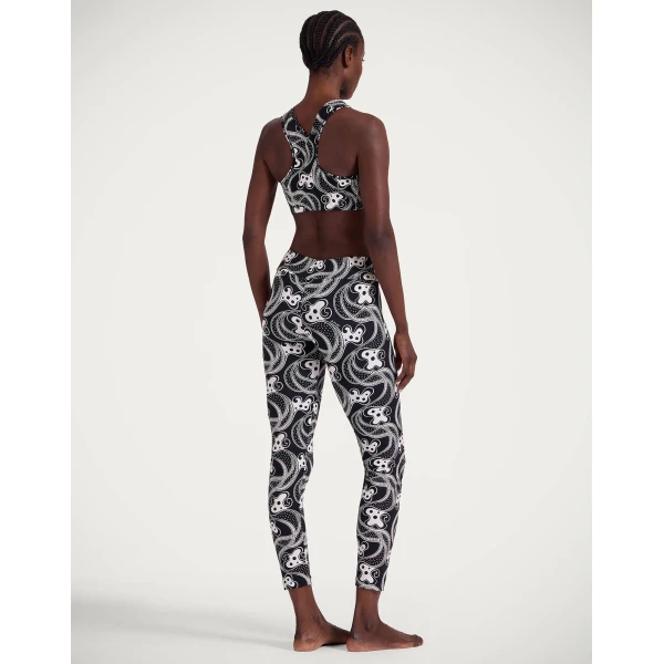 La DoubleJ Magica Leggings in Aperol Black & White, view 3