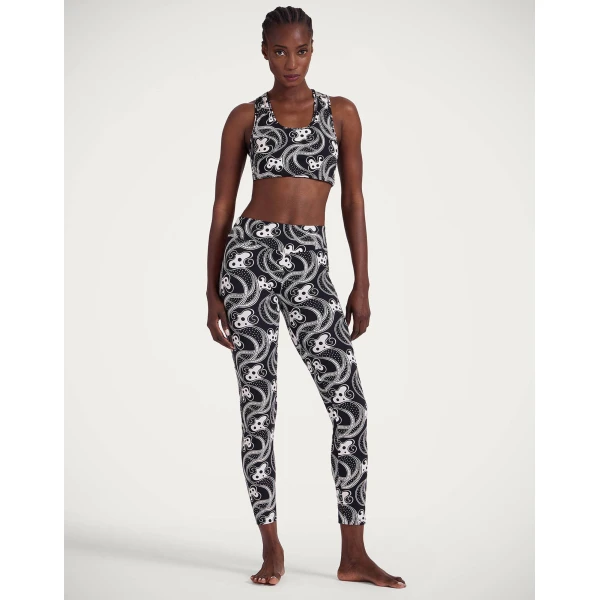 La DoubleJ Magica Leggings in Aperol Black & White, view 4