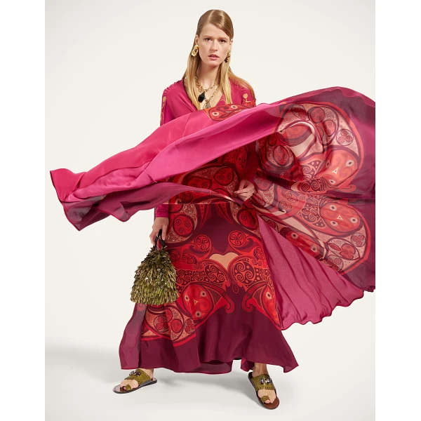 La DoubleJ Make An Entrance Dress in Alchemy Dark Red at Coveti