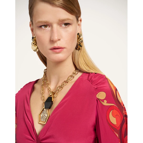La DoubleJ Make An Entrance Dress in Alchemy Dark Red at Coveti