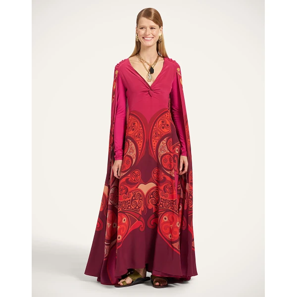 La DoubleJ Make An Entrance Dress in Alchemy Dark Red at Coveti