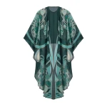 La DoubleJ Maria Cape in Blooming Tulip Dark Green at Coveti