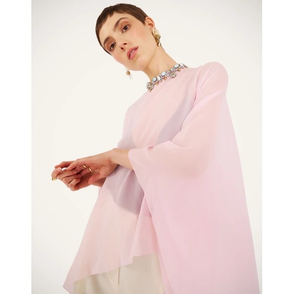 La DoubleJ Maria Cape in Pink, view 2