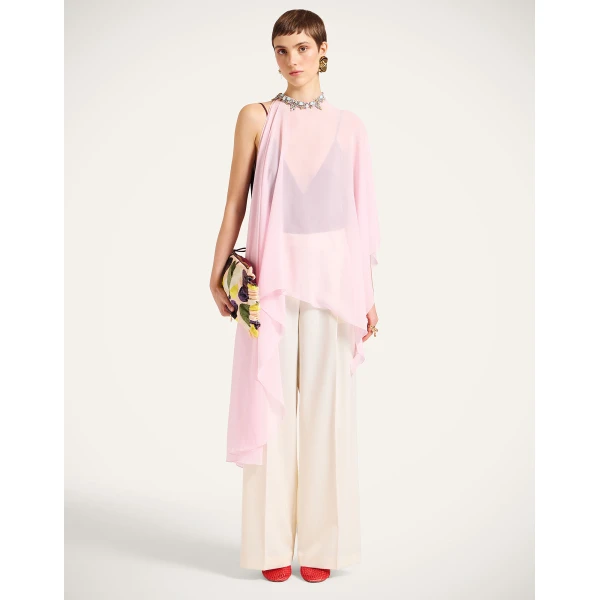 La DoubleJ Maria Cape in Pink, view 4