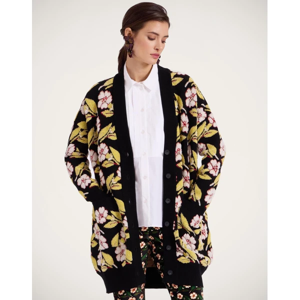 La DoubleJ Mayfair Cardigan in Mayfair Black, view 2