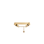 La DoubleJ Medallion Belt in Ecru at Coveti