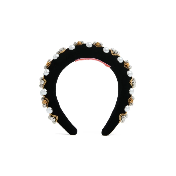 La DoubleJ Medici Headband in Gold, view 2