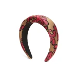 La DoubleJ Medici Headband in Herald Fuchsia at Coveti