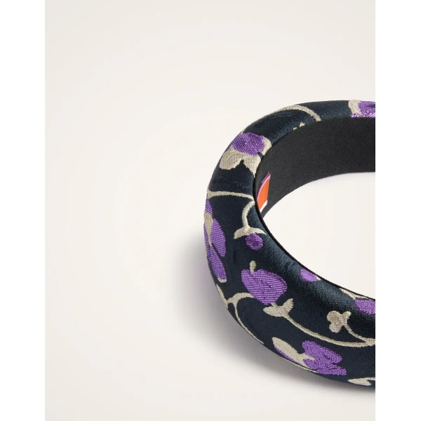 La DoubleJ Medici Headband in Honeysuckle Black, view 4