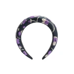 La DoubleJ Medici Headband in Honeysuckle Black at Coveti