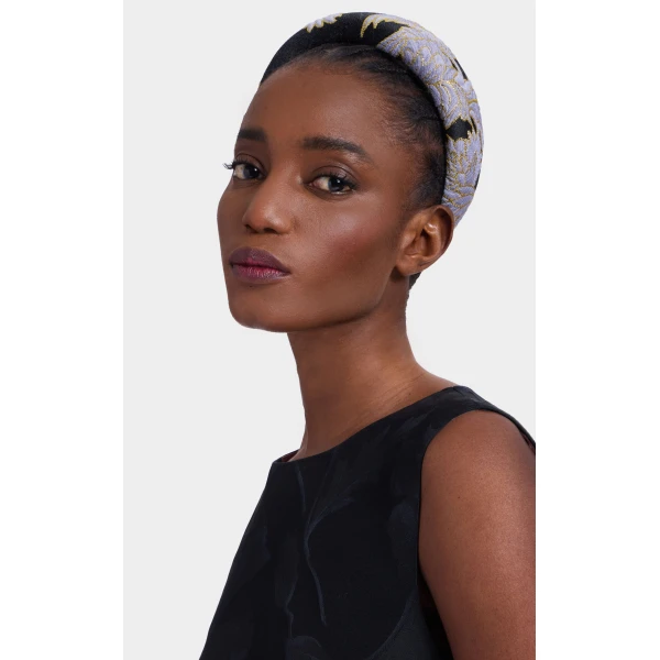La DoubleJ Medici Headband in Lark Black, view 2