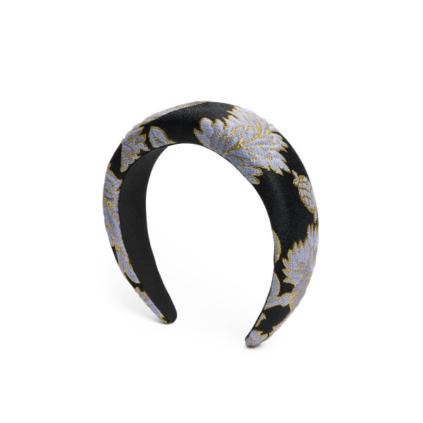 La DoubleJ Medici Headband in Lark Black at Coveti