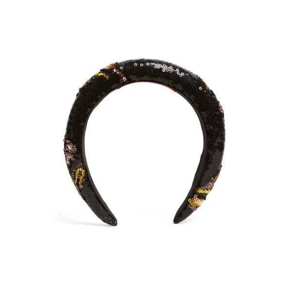 La DoubleJ Medici Headband in Mayfair Black, view 3