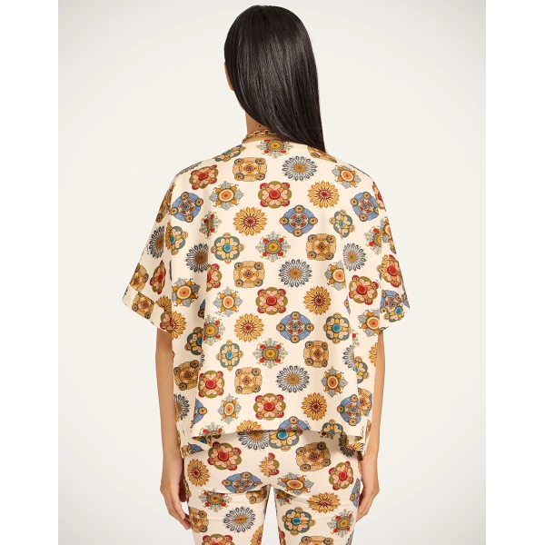 La DoubleJ Meditation Tee in Nucleus Off White | T-shirts | Coveti