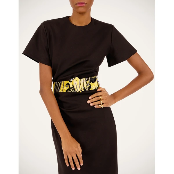 La DoubleJ Medium Belt in Atlantis Yellow, view 2