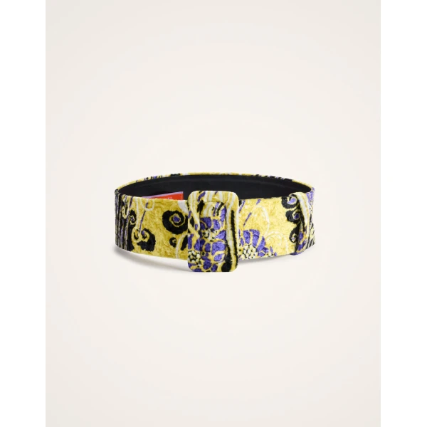 La DoubleJ Medium Belt in Atlantis Yellow, view 4