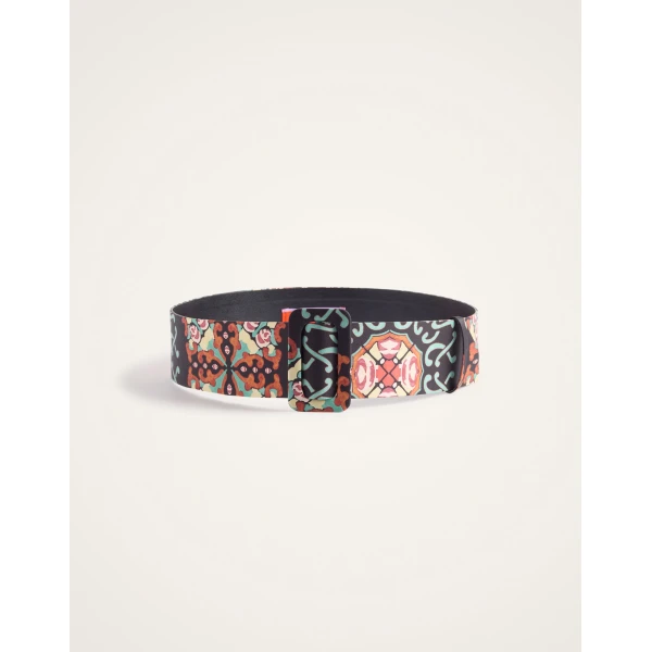 La DoubleJ Medium Belt in Ballata Black, view 3