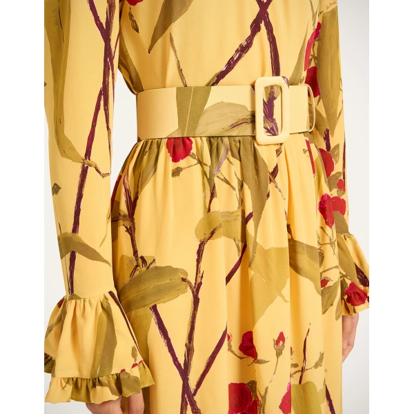 La DoubleJ Medium Belt in Bamboo Yellow, view 2