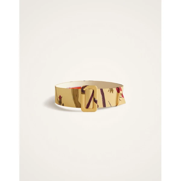 La DoubleJ Medium Belt in Bamboo Yellow, view 3