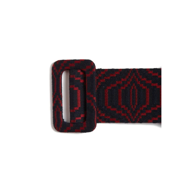 La DoubleJ Medium Belt in Pixel Blue, view 4