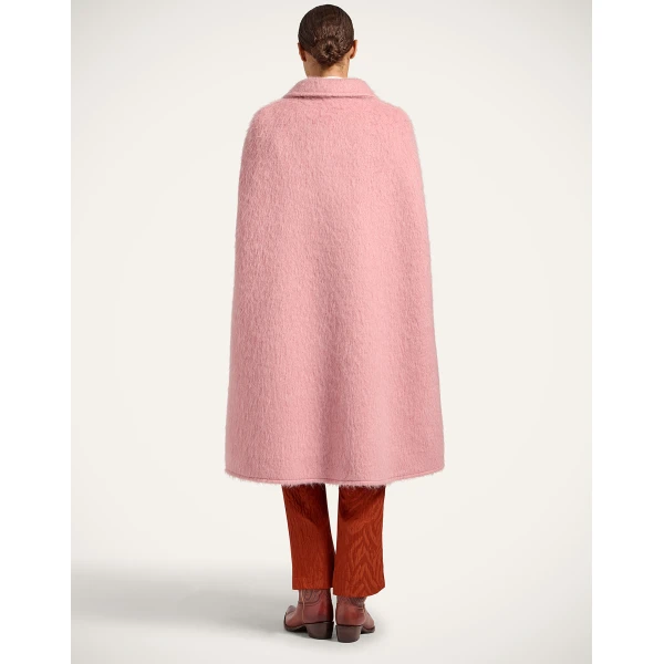 La DoubleJ Milano Cape Coat in Pink, view 3