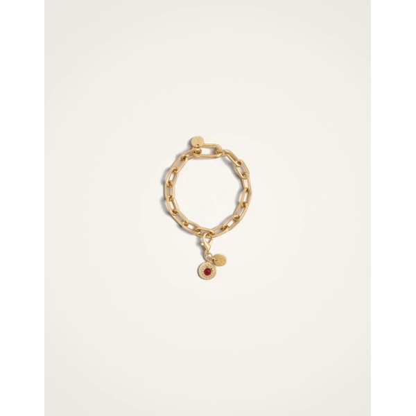 La DoubleJ Mineral Charm in 24K Gold Plate | Necklace | Coveti