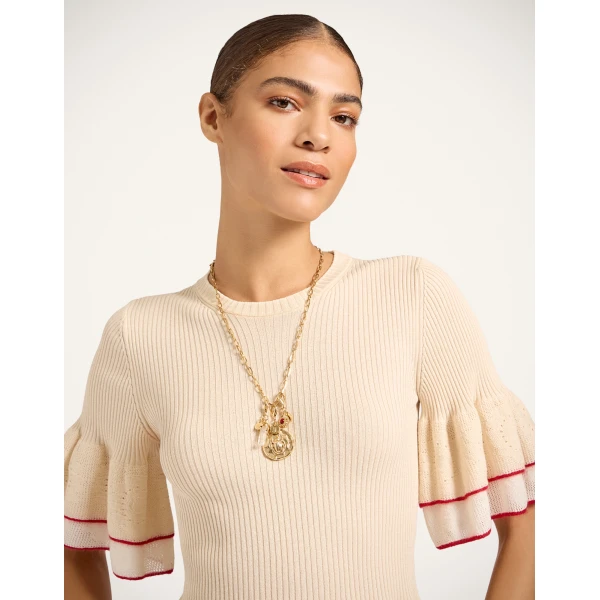 La DoubleJ Mineral Charm in 24K Gold Plate | Necklace | Coveti