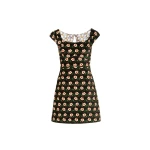 La DoubleJ Mini Arabesque Dress in Mayfair Black | Mini Dresses | Coveti