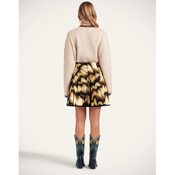 La DoubleJ Mini Dolce Vita Skirt in Monarch Black, view 3