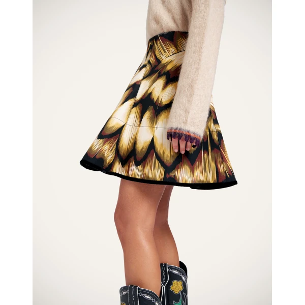 La DoubleJ Mini Dolce Vita Skirt in Monarch Black, view 4