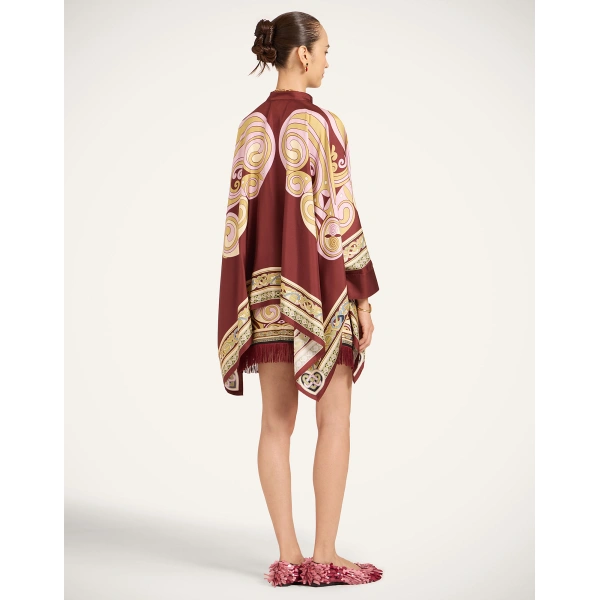 La DoubleJ Mini Foulard Skirt in Kells Pink | Mini Skirts | Coveti