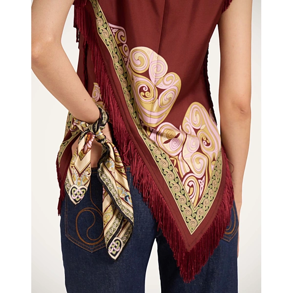 La DoubleJ Mini Foulard in Kells Light Green | Scarves | Coveti
