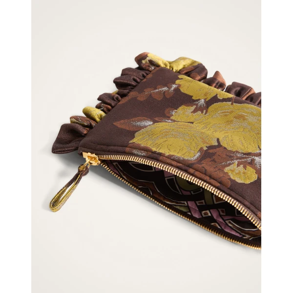 La DoubleJ Mini Hand Pochette in Devon Brown, view 5