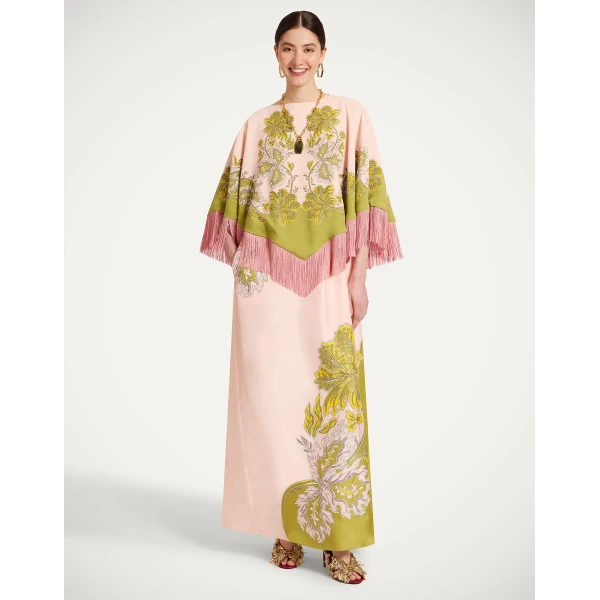 La DoubleJ Mini Poncho in Swathe Pink at Coveti