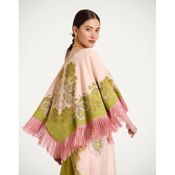 La DoubleJ Mini Poncho in Swathe Pink at Coveti