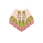 La DoubleJ Mini Poncho in Swathe Pink at Coveti