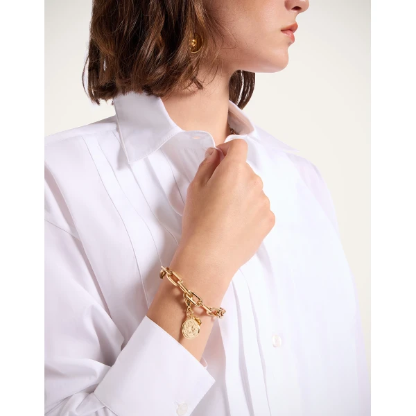 La DoubleJ Mini Scarab Charm in 24K Gold Plate | Necklace | Coveti