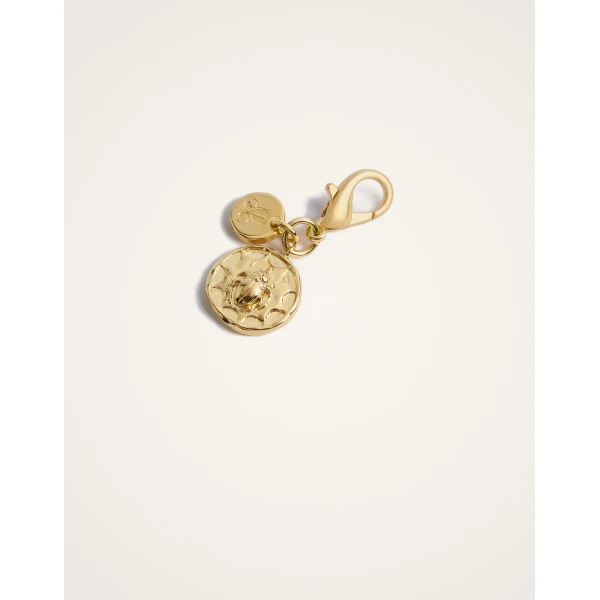 La DoubleJ Mini Scarab Charm in 24K Gold Plate | Necklace | Coveti