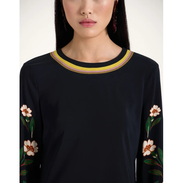 La DoubleJ Mini Supreme Swing Dress in Dazed Black, view 4