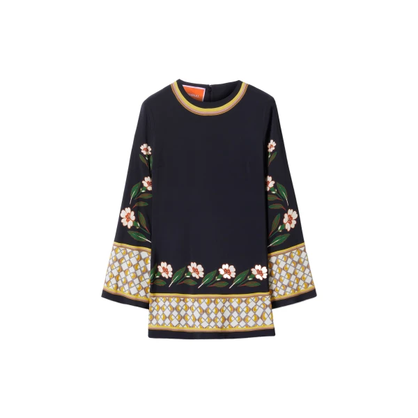 La DoubleJ Mini Supreme Swing Dress in Dazed Black