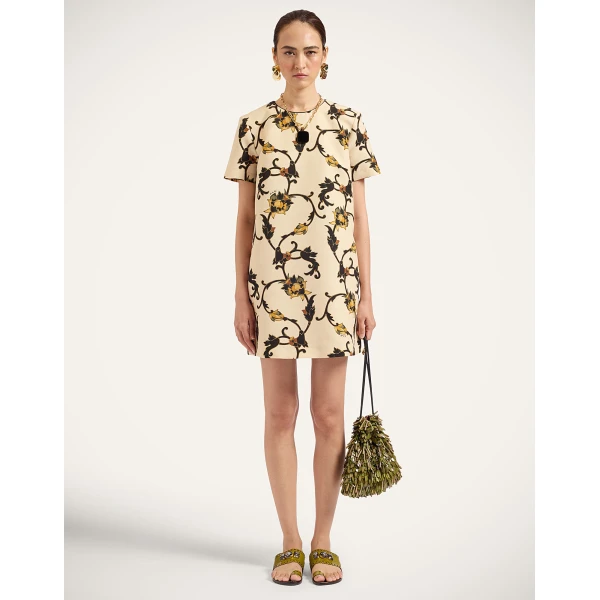 La DoubleJ Mini Swing Dress in Buttercup White at Coveti