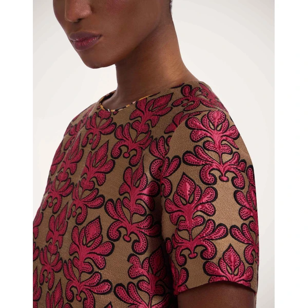 La DoubleJ Mini Swing Dress in Herald Fuchsia, view 6