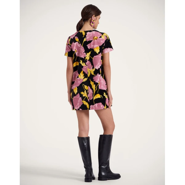 La DoubleJ Mini Swing Dress in Sylph Black, view 3
