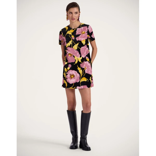 La DoubleJ Mini Swing Dress in Sylph Black, view 5