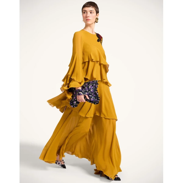 La DoubleJ Naiad Dress in Dark Yellow, view 2