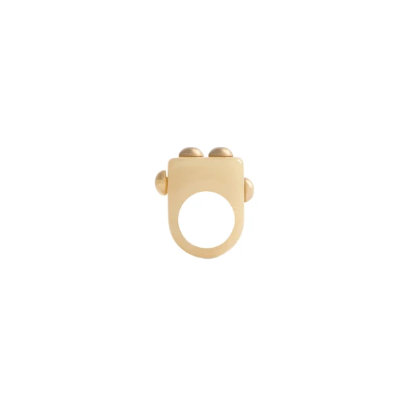 Nefertiti Ring in Cream