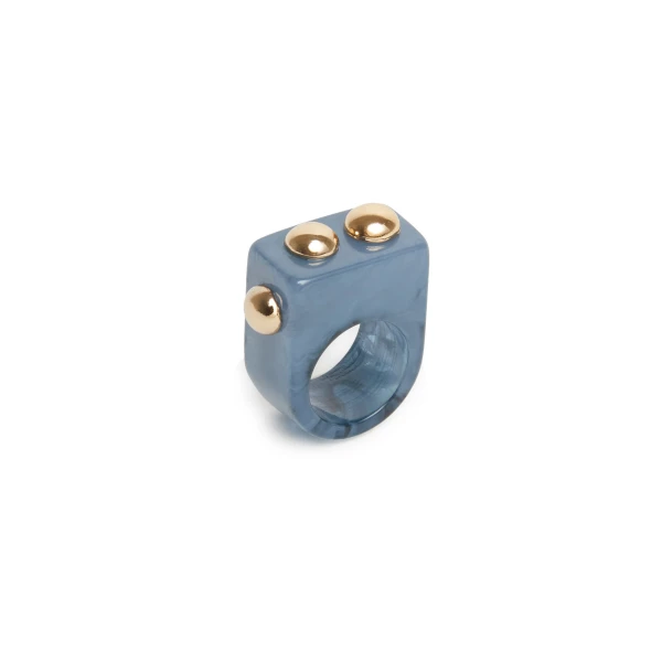 La DoubleJ Nefertiti Ring in Teal | Rings | Coveti