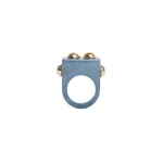 La DoubleJ Nefertiti Ring in Teal | Rings | Coveti