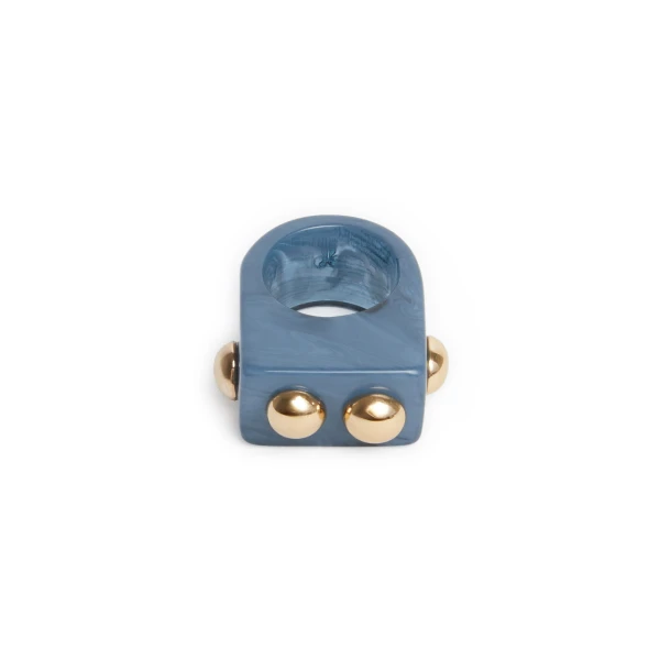 La DoubleJ Nefertiti Ring in Teal | Rings | Coveti